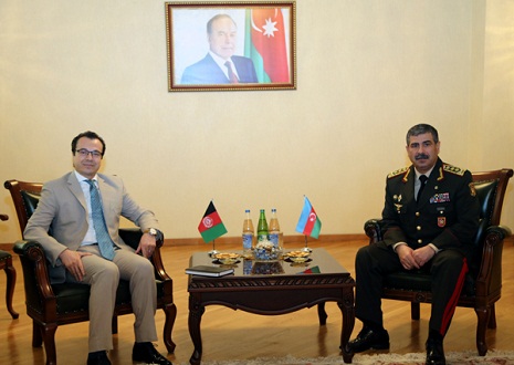 Azerbaijani Defense Minister meets with Ambassador of Afghanistan